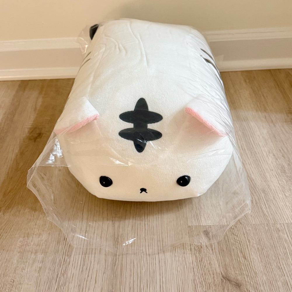 NWT Amuse Amufun 1219 Shiro (Tiger) White & Black Large Plush 14"